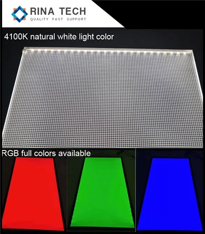 Rgb liten bakgrundsbelysning iuminös skylt